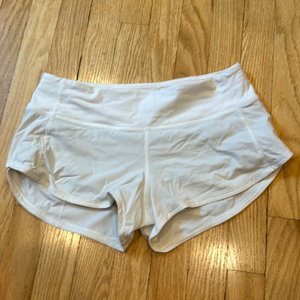 White Hotty Hot Lululemon Shorts